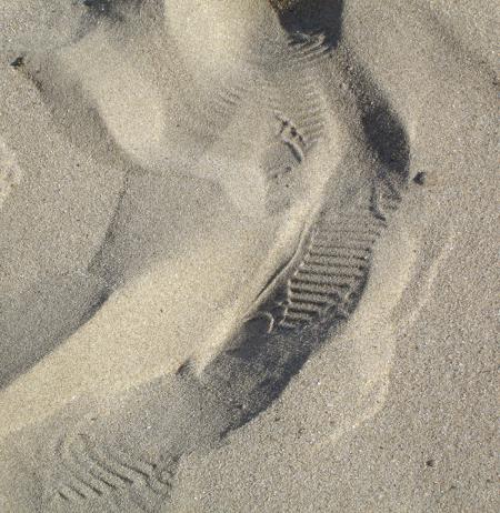 On a marché sur le sable