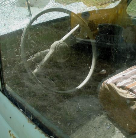J'aurais aimé entrer dans cette voiture...elle était fermée....