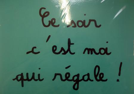 c'est écrit...